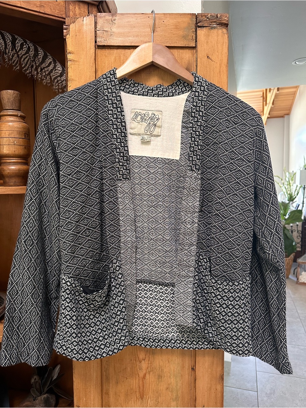 Ace & Jig 100% Cotton Woven Jacket XS Textured Artisan Boho